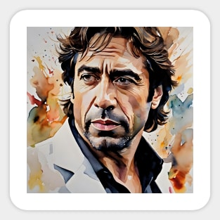 moment with Javier Bardem Sticker